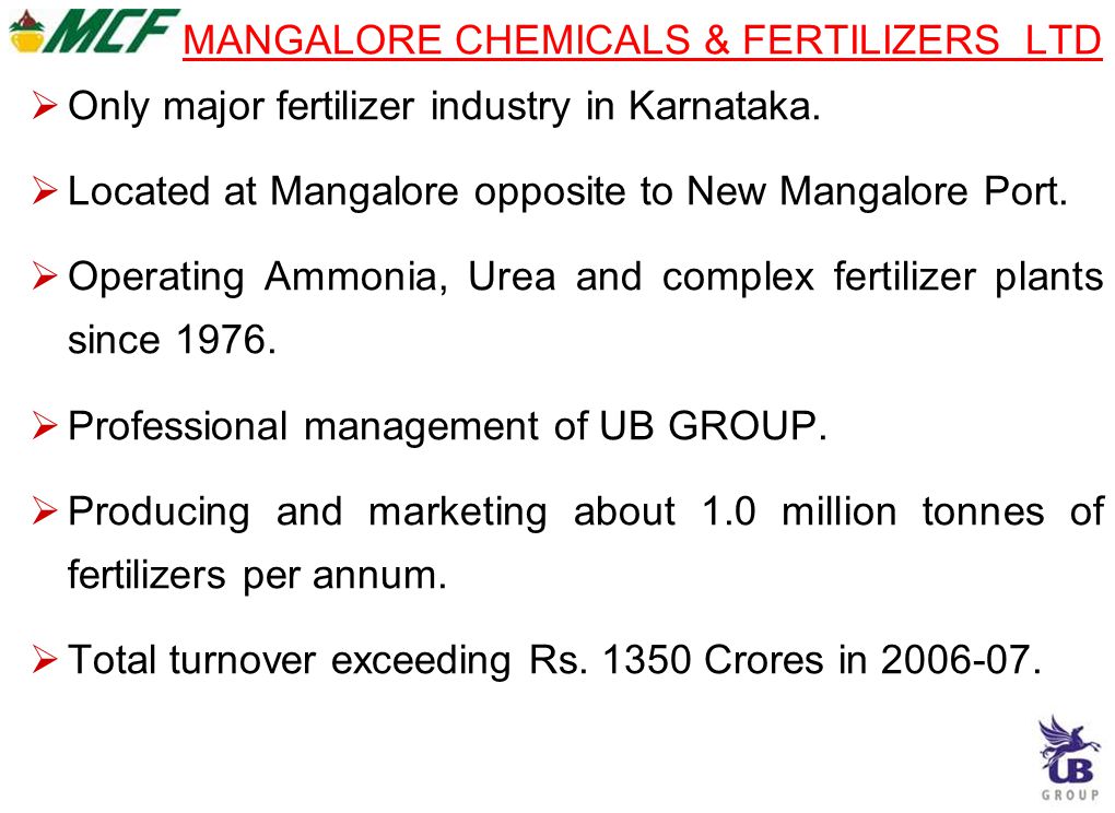 Mangalore chemicals & fertilizers ltd deals